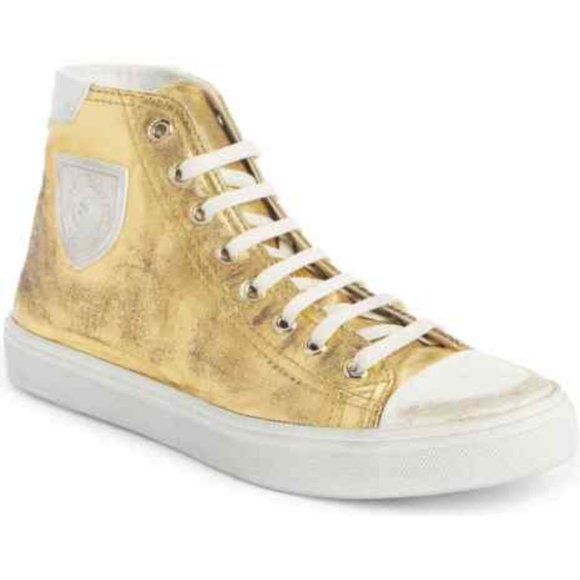 SAINT LAURENT Mid Top Sneaker Size 38.5 - Picture 1 of 4